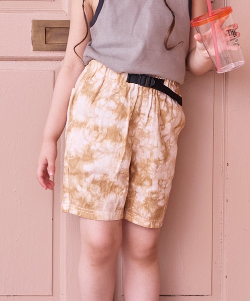 MARKEY'S（マーキーズ）の「製品染めショーツ(無地/タイダイ)（その他パンツ・キッズ・ブラック/ライトピンク/モスグリーン/ブラウン/マスタード/ネイビー/ダークブルー/サンドベージュ/オレンジ/パープル・80/90/95/100/110/120/130/140/150）」の15枚目の写真