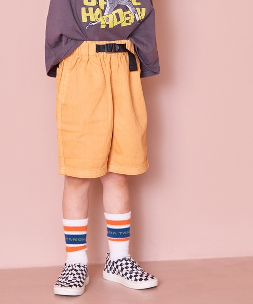 MARKEY'S（マーキーズ）の「製品染めショーツ(無地/タイダイ)（その他パンツ・キッズ・ブラック/ライトピンク/モスグリーン/ブラウン/マスタード/ネイビー/ダークブルー/サンドベージュ/オレンジ/パープル・80/90/95/100/110/120/130/140/150）」の20枚目の写真