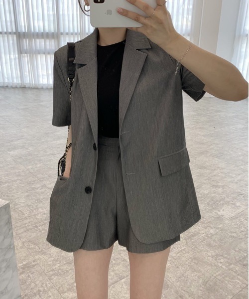 WEGO(ウィゴー)の「WEGO/【セットアップ対応】シックショートパンツ(その他パンツ・レディース・ブラウン/グレー・MEDIUM/LARGE)」の10枚目の写真