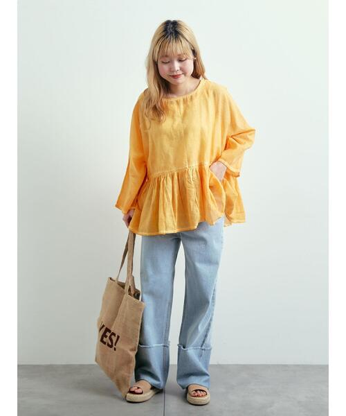 SM2(エスエムツー)の「デニムロールアップパンツ(その他パンツ・レディース・サックスブルー/ネイビー・M/L)」の8枚目の写真