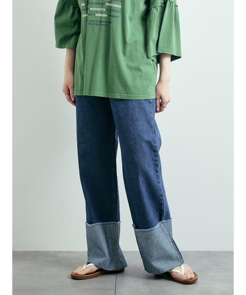 SM2(エスエムツー)の「デニムロールアップパンツ(その他パンツ・レディース・サックスブルー/ネイビー・M/L)」の11枚目の写真