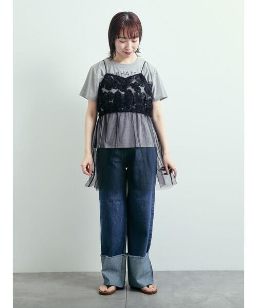 SM2(エスエムツー)の「デニムロールアップパンツ(その他パンツ・レディース・サックスブルー/ネイビー・M/L)」の16枚目の写真
