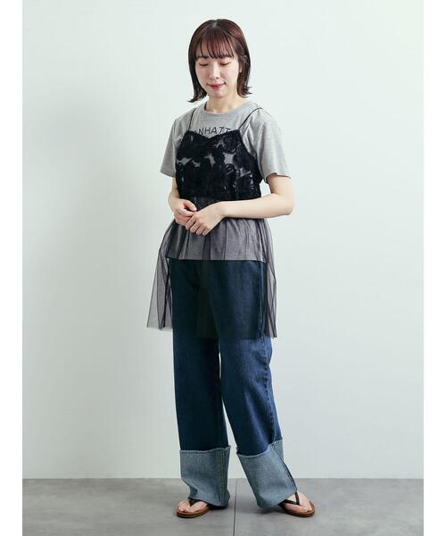 SM2(エスエムツー)の「デニムロールアップパンツ(その他パンツ・レディース・サックスブルー/ネイビー・M/L)」の17枚目の写真