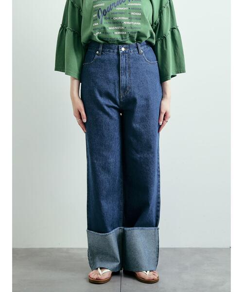 SM2(エスエムツー)の「デニムロールアップパンツ(その他パンツ・レディース・サックスブルー/ネイビー・M/L)」の18枚目の写真