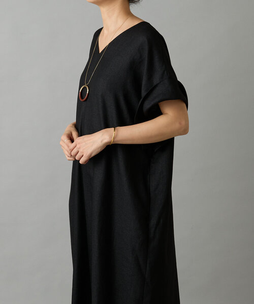 BEARDSLEY 麻調合繊カフタンワンピース サイズ１ BEARDSLEY｜麻調合繊カフタンワンピース | Rakuten Fashion(楽天
