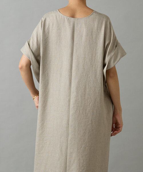 セール】麻調合繊カフタンワンピース（ワンピース）｜BEARDSLEY