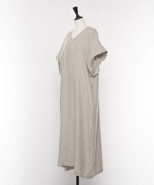 麻調合繊カフタンワンピース 麻調合繊カフタンワンピース セール】麻調合繊カフタンワンピース