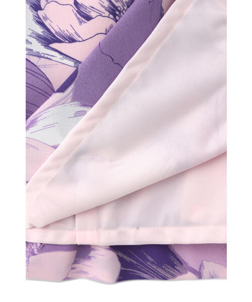 セール】【WEB限定品】グラフィカルフラワープリントワンピース