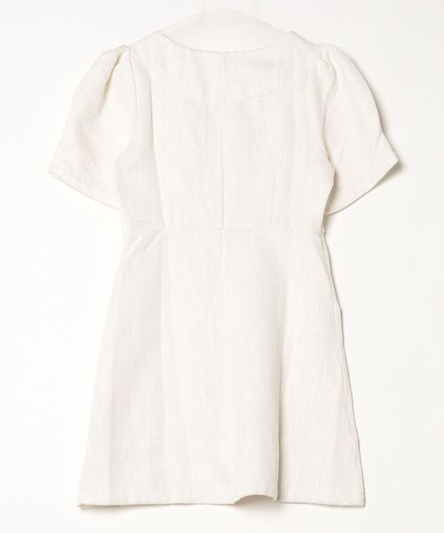 FREE STYLISTS(フリー スタイリスト)の「YUGA_YGMC Button tweed dress(ワンピース・レディース・ライトグリーン/ホワイト・FREE)」の3枚目の写真