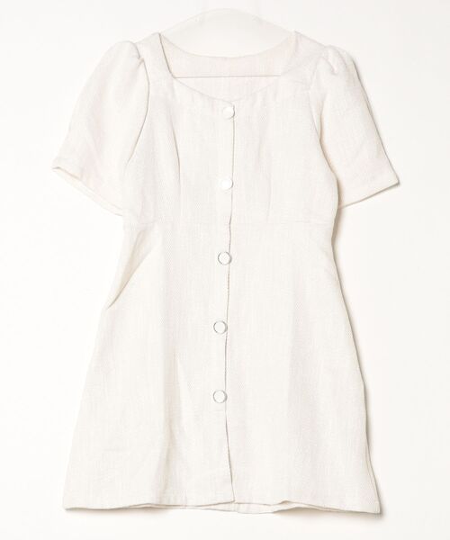 FREE STYLISTS(フリー スタイリスト)の「YUGA_YGMC Button tweed dress(ワンピース・レディース・ライトグリーン/ホワイト・FREE)」の22枚目の写真