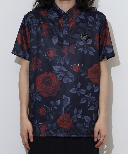 FUNALIVE(ファンアライブ)の「ブラックローズ柄ポロシャツ ゴルフ(ポロシャツ・レディース・その他・M/L/WOMENS L)」の13枚目の写真