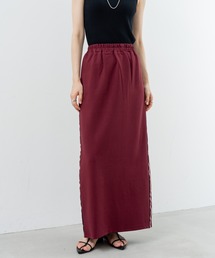 【wiring】新品タグ付き★サイドラインマキシスカート(レッド) EMBROIDERY LACE SKIRT – Shinzone
