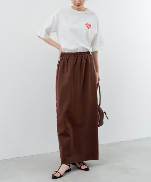 refinedworks（リファインドワークス）の「【refinedworks】カジュアル に映える サイドラインスカート（スカート・レディース・ボルドー/ブラウン/ブラック・FREE）」の22枚目の写真