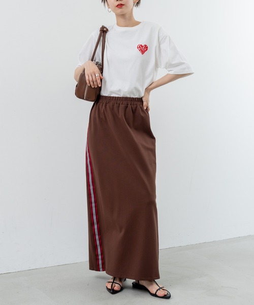 refinedworks（リファインドワークス）の「【refinedworks】カジュアル に映える サイドラインスカート（スカート・レディース・ボルドー/ブラウン/ブラック・FREE）」の20枚目の写真