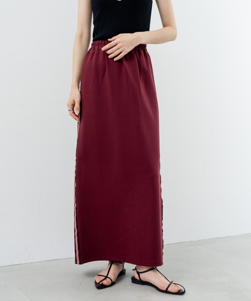 refinedworks（リファインドワークス）の「【refinedworks】カジュアル に映える サイドラインスカート（スカート・レディース・ボルドー/ブラウン/ブラック・FREE）」の12枚目の写真