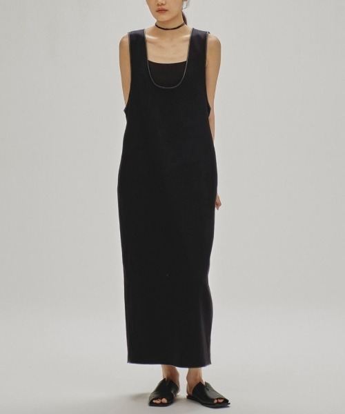 TODAYFUL(トゥデイフル)の「TODAYFUL Uneck Piping Dress 12510313(ドレス・レディース・ブラック/オフホワイト・36/38)」の1枚目の写真