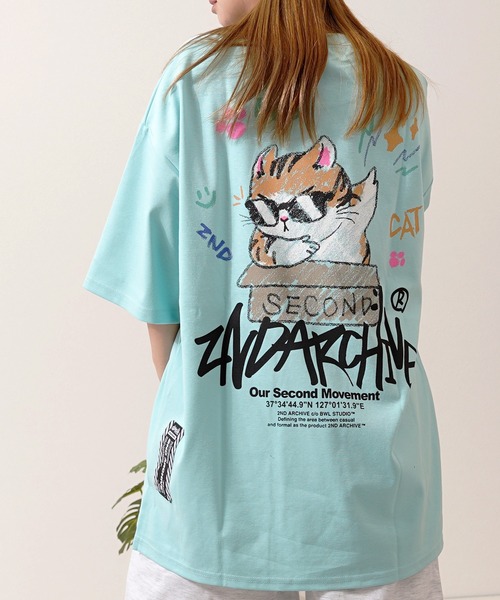 1111clothing(ワンフォークロージング)の「【2ND ARCHIVE】オーバーサイズ クレヨンタッチ プリント Tシャツ / Oversized Crayon Touch Print T-Shirt(Tシャツ/カットソー・メンズ・ピンク系1/ピンク系2/ピンク系3/ブラック系1/グリーン系2/ブラック系3/ホワイト系1/ホワイト系2/グリーン系1/ブラック系2/ホワイト系3/グリーン系3・FREE)」の9枚目の写真