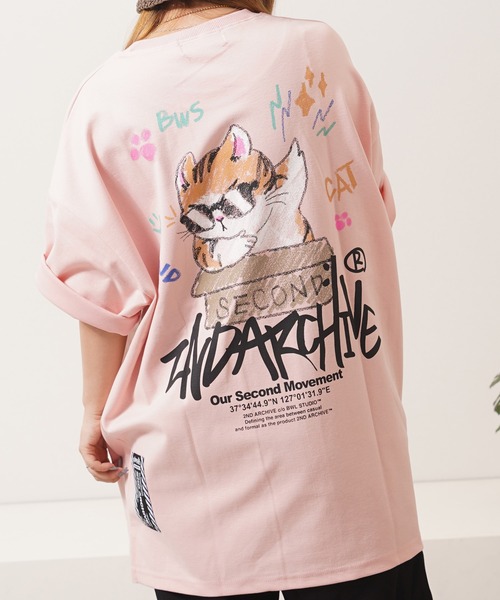 1111clothing(ワンフォークロージング)の「【2ND ARCHIVE】オーバーサイズ クレヨンタッチ プリント Tシャツ / Oversized Crayon Touch Print T-Shirt(Tシャツ/カットソー・メンズ・ピンク系1/ピンク系2/ピンク系3/ブラック系1/グリーン系2/ブラック系3/ホワイト系1/ホワイト系2/グリーン系1/ブラック系2/ホワイト系3/グリーン系3・FREE)」の12枚目の写真