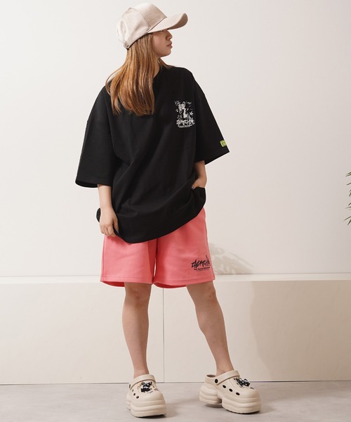 1111clothing(ワンフォークロージング)の「【2ND ARCHIVE】オーバーサイズ クレヨンタッチ プリント Tシャツ / Oversized Crayon Touch Print T-Shirt(Tシャツ/カットソー・メンズ・ピンク系1/ピンク系2/ピンク系3/ブラック系1/グリーン系2/ブラック系3/ホワイト系1/ホワイト系2/グリーン系1/ブラック系2/ホワイト系3/グリーン系3・FREE)」の15枚目の写真