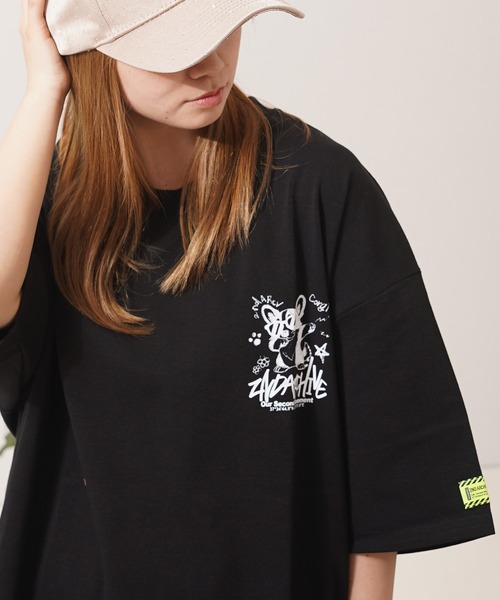 1111clothing(ワンフォークロージング)の「【2ND ARCHIVE】オーバーサイズ クレヨンタッチ プリント Tシャツ / Oversized Crayon Touch Print T-Shirt(Tシャツ/カットソー・メンズ・ピンク系1/ピンク系2/ピンク系3/ブラック系1/グリーン系2/ブラック系3/ホワイト系1/ホワイト系2/グリーン系1/ブラック系2/ホワイト系3/グリーン系3・FREE)」の17枚目の写真