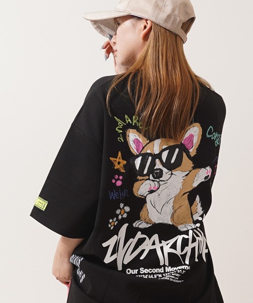1111clothing(ワンフォークロージング)の「【2ND ARCHIVE】オーバーサイズ クレヨンタッチ プリント Tシャツ / Oversized Crayon Touch Print T-Shirt(Tシャツ/カットソー・メンズ・ピンク系1/ピンク系2/ピンク系3/ブラック系1/グリーン系2/ブラック系3/ホワイト系1/ホワイト系2/グリーン系1/ブラック系2/ホワイト系3/グリーン系3・FREE)」の19枚目の写真