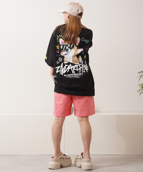 1111clothing(ワンフォークロージング)の「【2ND ARCHIVE】オーバーサイズ クレヨンタッチ プリント Tシャツ / Oversized Crayon Touch Print T-Shirt(Tシャツ/カットソー・メンズ・ピンク系1/ピンク系2/ピンク系3/ブラック系1/グリーン系2/ブラック系3/ホワイト系1/ホワイト系2/グリーン系1/ブラック系2/ホワイト系3/グリーン系3・FREE)」の21枚目の写真