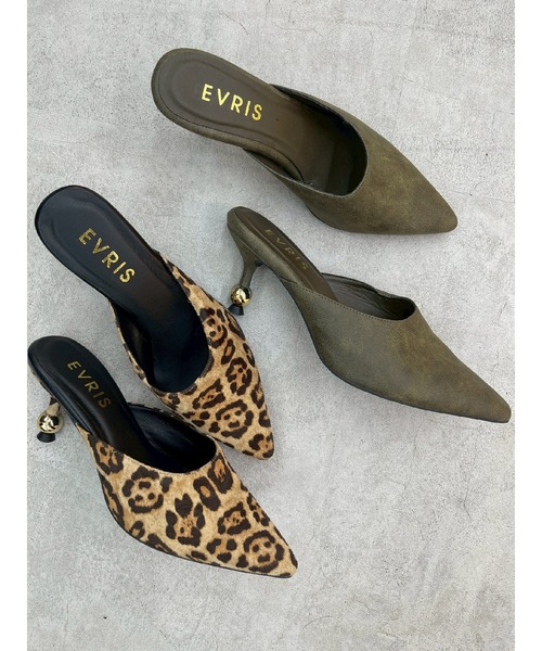 EVRIS（エヴリス）の「ポインテッドトゥフェイクファーミュール（パンプス・レディース・その他1/カーキ・SMALL/MEDIUM/LARGE）」の8枚目の写真