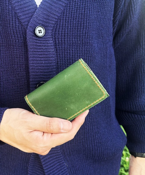 ARCADE（アーケード）の「牛本革 名刺入れ レザービジネスカードケース（名刺入れ・メンズ・グリーン/レッド/ダークブラウン/ブラウン/ブルー/ブラック・ONESIZE）」の4枚目の写真