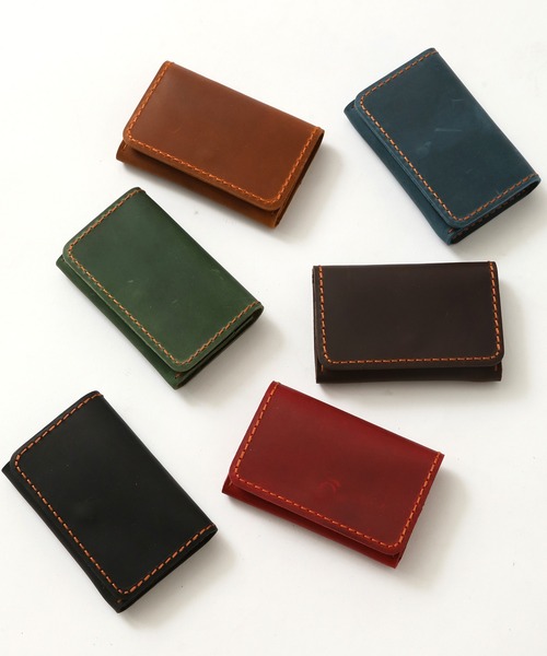 ARCADE（アーケード）の「牛本革 名刺入れ レザービジネスカードケース（名刺入れ・メンズ・グリーン/レッド/ダークブラウン/ブラウン/ブルー/ブラック・ONESIZE）」の10枚目の写真