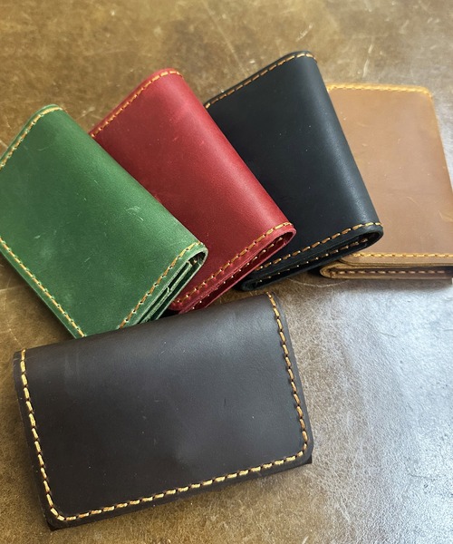ARCADE（アーケード）の「牛本革 名刺入れ レザービジネスカードケース（名刺入れ・メンズ・グリーン/レッド/ダークブラウン/ブラウン/ブルー/ブラック・ONESIZE）」の13枚目の写真