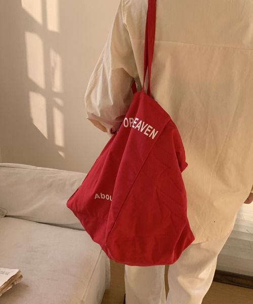 Vipoa(ヴィポア)の「logo canvas bag(トートバッグ・レディース・カーキ/ブラック/アイボリー/イエロー/レッド/ピンク・FREE)」の11枚目の写真