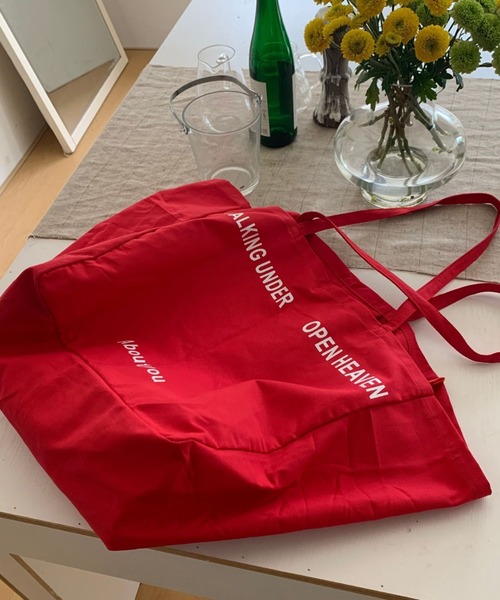 Vipoa(ヴィポア)の「logo canvas bag(トートバッグ・レディース・カーキ/ブラック/アイボリー/イエロー/レッド/ピンク・FREE)」の17枚目の写真