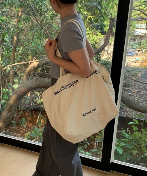 Vipoa(ヴィポア)の「logo canvas bag(トートバッグ・レディース・カーキ/ブラック/アイボリー/イエロー/レッド/ピンク・FREE)」の20枚目の写真