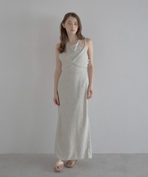 【MINERTE】summer tweed halter neck dress / サマーツイードホルターネックキャミワンピース