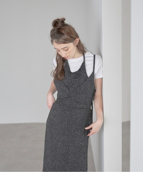 春新作ワンピース【MARITHE】W BUBBLE HEM SLEEVELESSワンピース W BUBBLE HEM SLEEVELESS DRESS