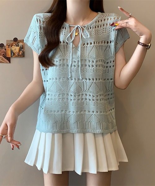 Little Suzie◆ニット・セーター(薄手)/O/コットン/GRY/無地/Is168K 2025年最新】little $uzie レディース ニット・セーターの人気