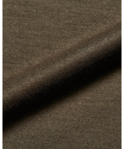 uniform experiment（ユニフォームエクスペリメント）の「SILKY MILLED WOOL LOOSE L/S TEE（Tシャツ/カットソー・メンズ・ブラック/ライトグレー/ブラウン・2/1/3/4）」の10枚目の写真