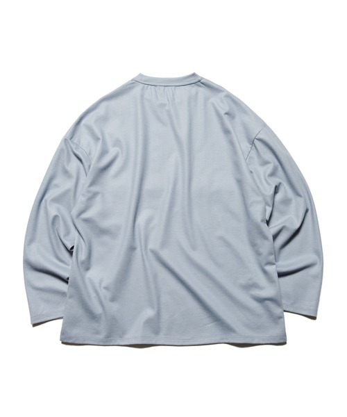 uniform experiment（ユニフォームエクスペリメント）の「SILKY MILLED WOOL LOOSE L/S TEE（Tシャツ/カットソー・メンズ・ブラック/ライトグレー/ブラウン・2/1/3/4）」の11枚目の写真