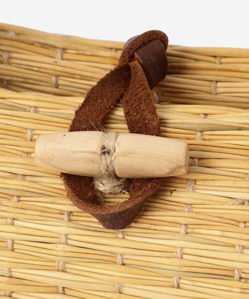 manipuri（マニプリ）の「manipuri | スカーフハンドル トートバッグ M WOMEN（かごバッグ・レディース・ピンク系その他・M）」の3枚目の写真