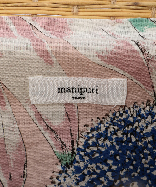 manipuri（マニプリ）の「manipuri | スカーフハンドル トートバッグ M WOMEN（かごバッグ・レディース・ピンク系その他・M）」の6枚目の写真