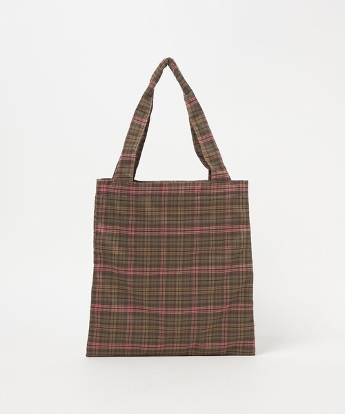 BEAUTY&YOUTH UNITED ARROWS(ビューティーアンドユースユナイテッドアローズ)の「チェック パッカブル トートバッグ(トートバッグ・レディース・ピンク/ネイビー・FREE)」の15枚目の写真