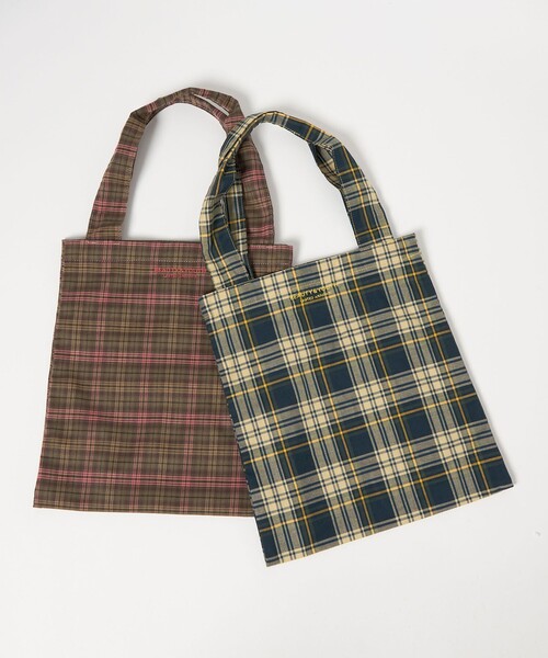 BEAUTY&YOUTH UNITED ARROWS(ビューティーアンドユースユナイテッドアローズ)の「チェック パッカブル トートバッグ(トートバッグ・レディース・ピンク/ネイビー・FREE)」の8枚目の写真