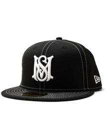 NEW ERA(j[G)NEW ERA x MFC STORE ORIGINAL 59FIFTY MS LOGO WHITE STITCH CAP(Lbv)