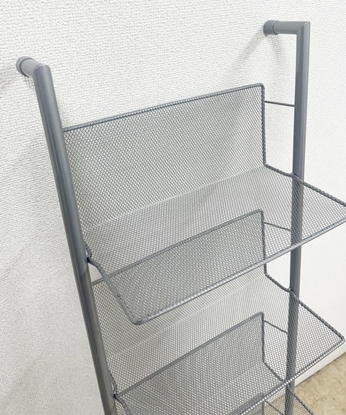 ハンドメイド　コンパクトシェルフ　棚　オーダー受け付けます スチールコンパクト ラダーシェルフ ミニラック 棚（収納グッズ