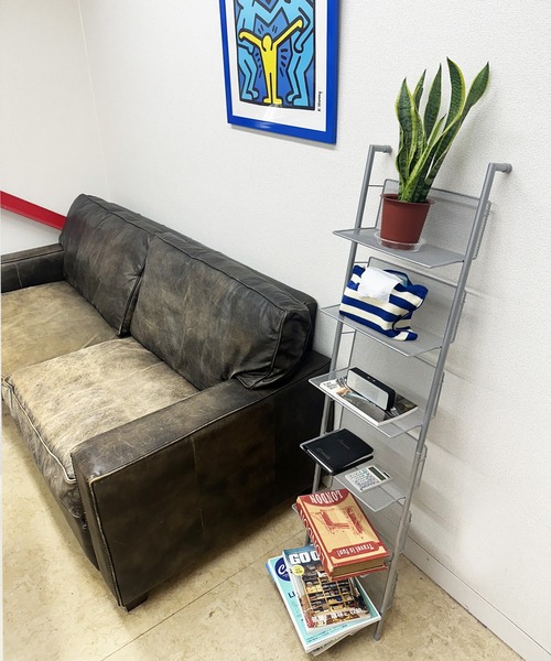 スチールコンパクト ラダーシェルフ ミニラック 棚（収納グッズ