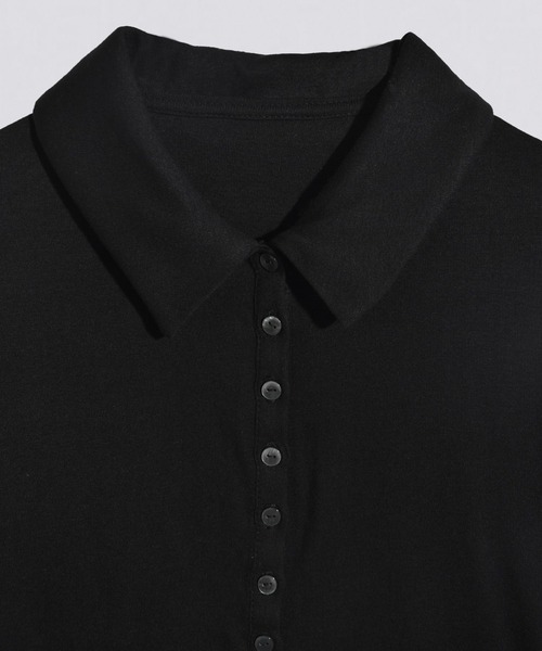 kiehtova(キエトヴァ)の「【kiehtova】slim collar cardigan/スリム カラー カーディガン(カーディガン/ボレロ・レディース・ブルー/ブラック/グリーン・FREE)」の13枚目の写真