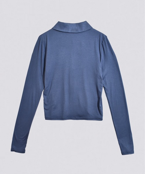 kiehtova(キエトヴァ)の「【kiehtova】slim collar cardigan/スリム カラー カーディガン(カーディガン/ボレロ・レディース・ブルー/ブラック/グリーン・FREE)」の14枚目の写真