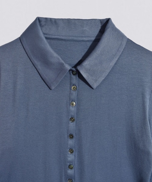 kiehtova(キエトヴァ)の「【kiehtova】slim collar cardigan/スリム カラー カーディガン(カーディガン/ボレロ・レディース・ブルー/ブラック/グリーン・FREE)」の16枚目の写真