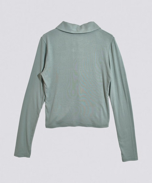 kiehtova(キエトヴァ)の「【kiehtova】slim collar cardigan/スリム カラー カーディガン(カーディガン/ボレロ・レディース・ブルー/ブラック/グリーン・FREE)」の17枚目の写真