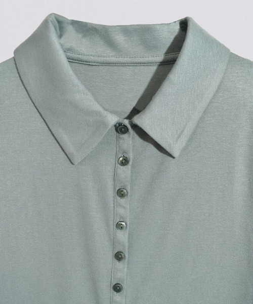 kiehtova(キエトヴァ)の「【kiehtova】slim collar cardigan/スリム カラー カーディガン(カーディガン/ボレロ・レディース・ブルー/ブラック/グリーン・FREE)」の20枚目の写真